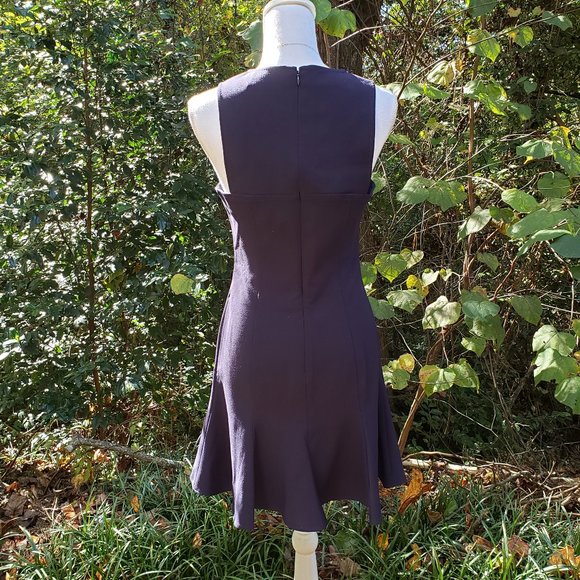 LIKELY Cordelia Fit & Flare Dress in Navy Blue Sleeveless Size 8 - Picture 10 of 13